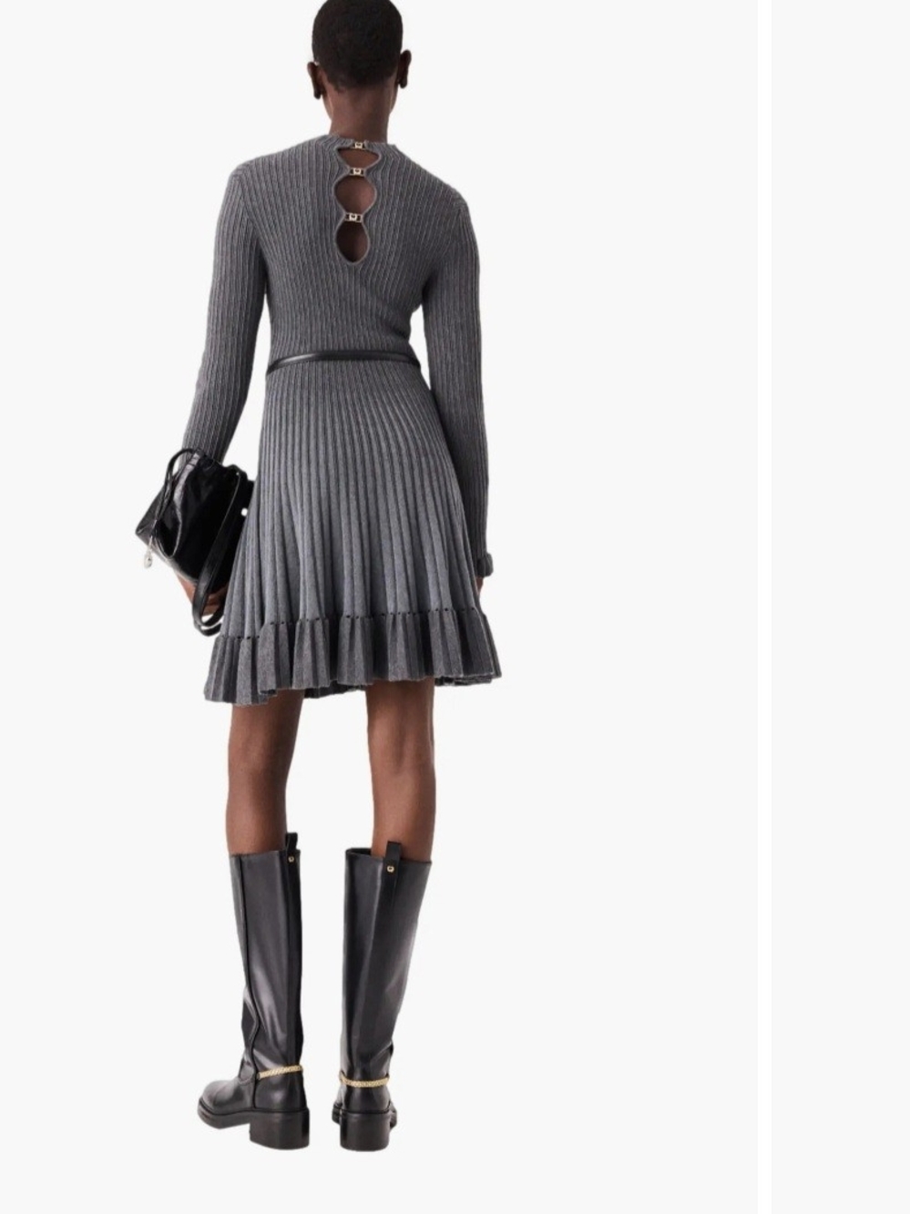 Maje Short Gradient Knit Dress 0 $350 Did Not Come With A Belt - Picture 2 of 8
